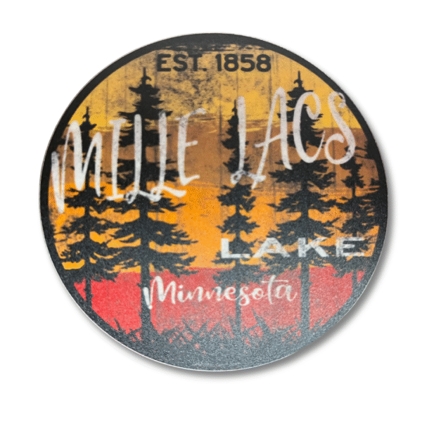 Red-Orange Mille Lacs Sticker