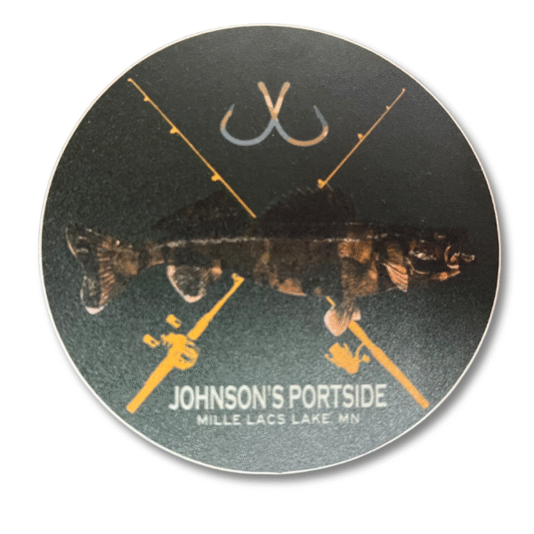 Green JP Fish Sticker