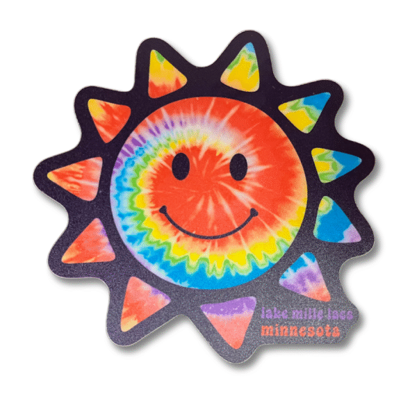 Tie Dye Sun Sticker