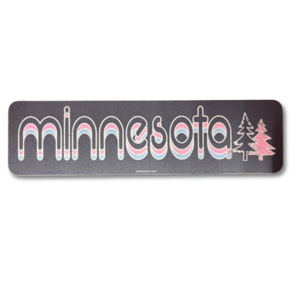 Pink Minnesota Sticker