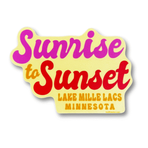 Sunrise To Sunset Mille Lacs Sticker