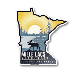 Moose At Sunset Mille Lacs Sticker