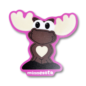 Pink Moose Magnet